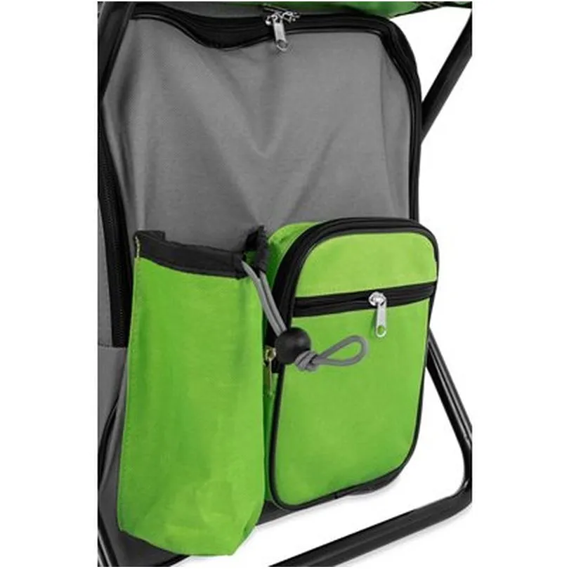 Camp Stool Backpack Cooler -Gr
